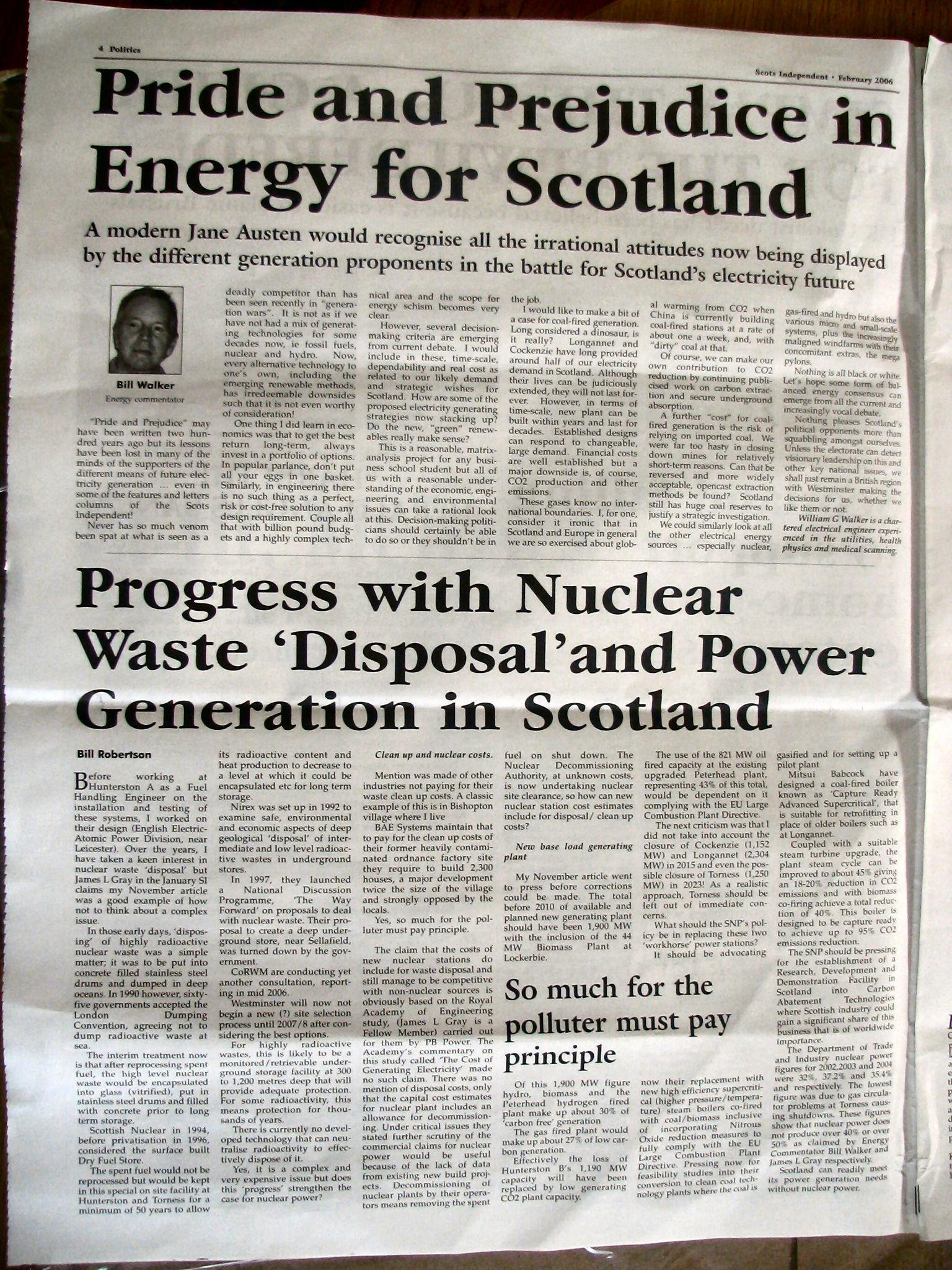 newspaper articles independent scots electricscotland history